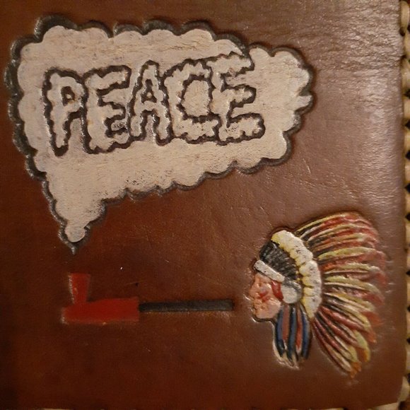 STOWE PROVISIONS - 'Peace' Mens Bifold BI-Fold Wallet Tough, Full Grain Leather - Picture 6 of 8